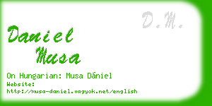 daniel musa business card